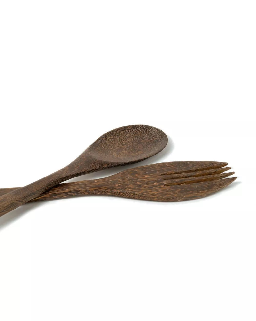 DUO DE COUVERTS À SALADE - BOIS DE PALMIER