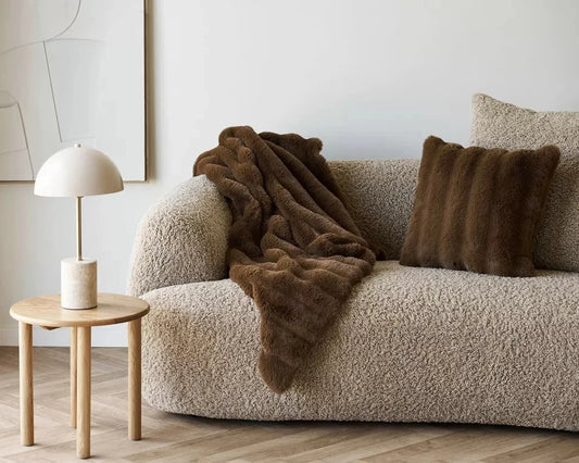 PLAID MOUMOUTE MARRON - MOJU