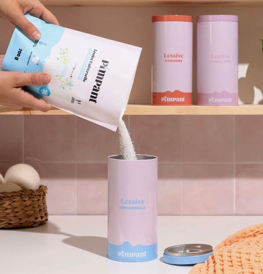 BOÎTE DOSEUSE RECHARGEABLE - LESSIVE UNIVERSELLE