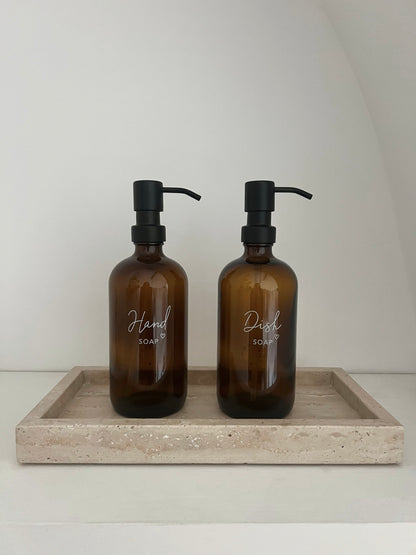 DISTRIBUTEUR DE LIQUIDE VAISSELLE EN VERRE