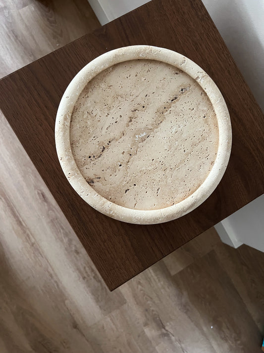 PLATEAU EN TRAVERTIN - ORIGINEL