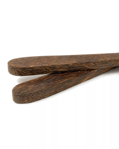 DUO DE COUVERTS À SALADE - BOIS DE PALMIER