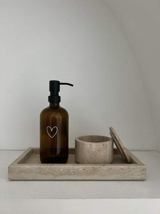 DISTRIBUTEUR DE SAVON LIQUIDE EN VERRE